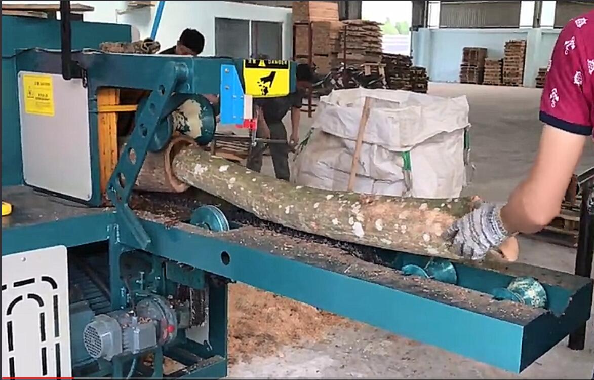 原木多片鋸加工相思木、清邊機(jī)加工視頻