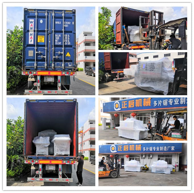 2019年6月發(fā)往印尼--ZQ400原木多片鋸、ZQ200型方木多片鋸、