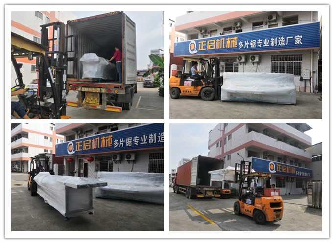 2018年8月發(fā)往馬來(lái)西亞--雙頭齊頭鋸、自動(dòng)堆料上料架、自動(dòng)