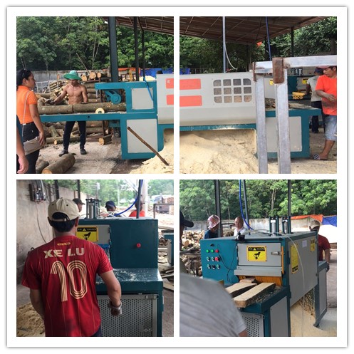 2018年7月越南原木多片鋸、方木多片鋸現(xiàn)場(chǎng)工作圖