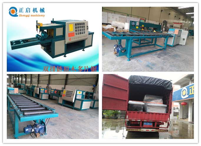 2018年6月發(fā)往韶關(guān)--雙排鏈原木多片鋸、進(jìn)料架、出料架