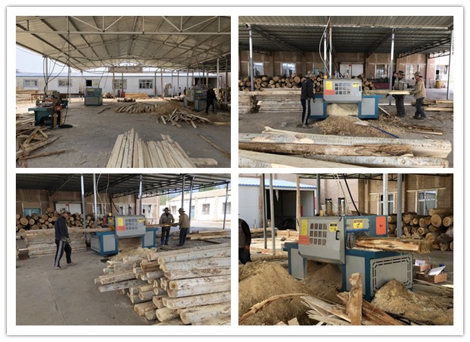 新疆哈密市--雙排鏈原木多片鋸、方木多片鋸、清邊機加工楊木