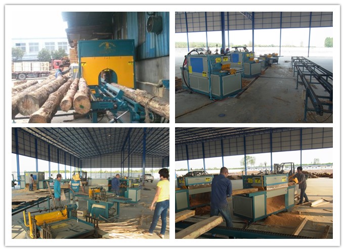 泰國-全自動多片鋸、清邊機(jī)、截斷機(jī)工作圖