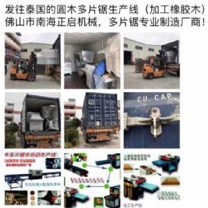 發(fā)往泰國(guó)西部客戶的原木多片鋸生產(chǎn)線專柜