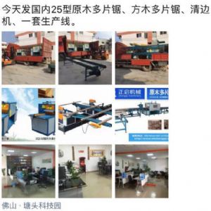 2017年3月發(fā)貨國內(nèi)250型原木多片鋸生產(chǎn)線 圓木多片鋸，方木多