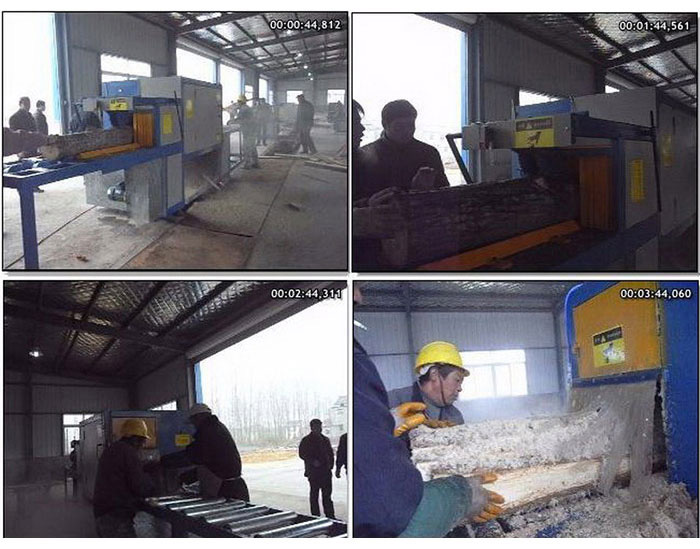 江蘇省-淮安市-楚洲區(qū)-鋸35圓木加工現(xiàn)場